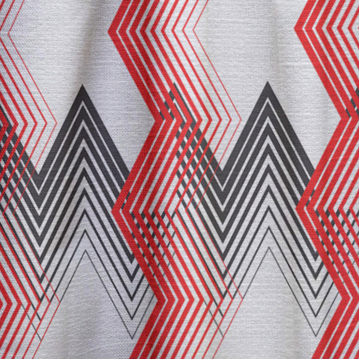 Retro Geometrical Abstract Minimal Pattern VIII - Mid-Century Modern Curtain - 1 Panel