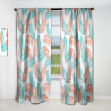 Retro Tropical Foliage II - Mid-Century Modern Curtain - 1 Panel
