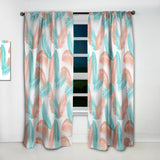 Retro Tropical Foliage II - Mid-Century Modern Curtain - 1 Panel