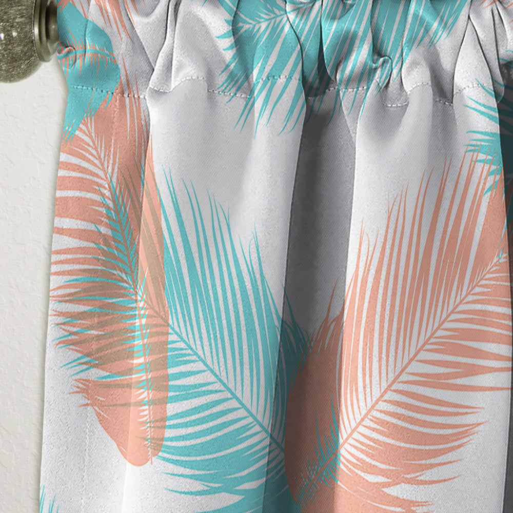 Retro Tropical Foliage II - Mid-Century Modern Curtain - 1 Panel