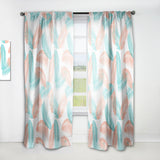 Retro Tropical Foliage II - Mid-Century Modern Curtain - 1 Panel
