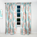 Retro Tropical Foliage II - Mid-Century Modern Curtain - 1 Panel