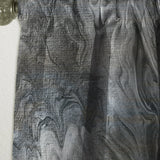 Grey And White Hand Painted Marble Acrylic IV - Modern Curtain - 1 Panel