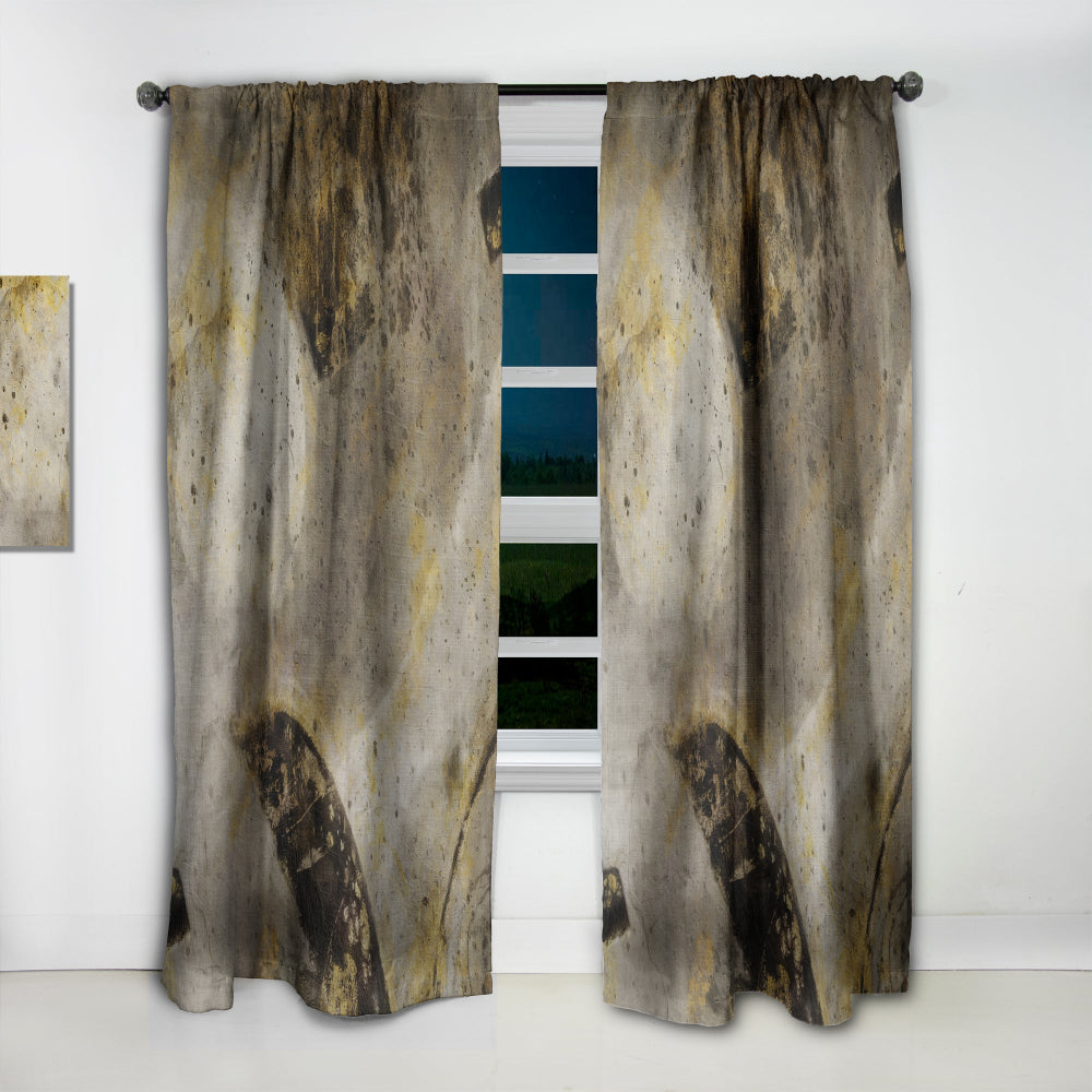 Glam Gold Desert Neutral I - Modern Curtain - 1 Panel