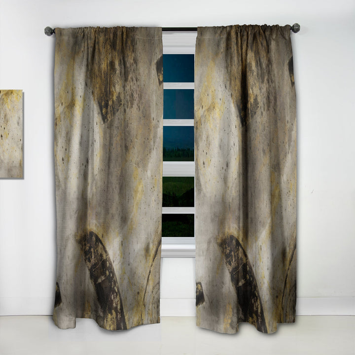 Glam Gold Desert Neutral I - Modern Curtain - 1 Panel
