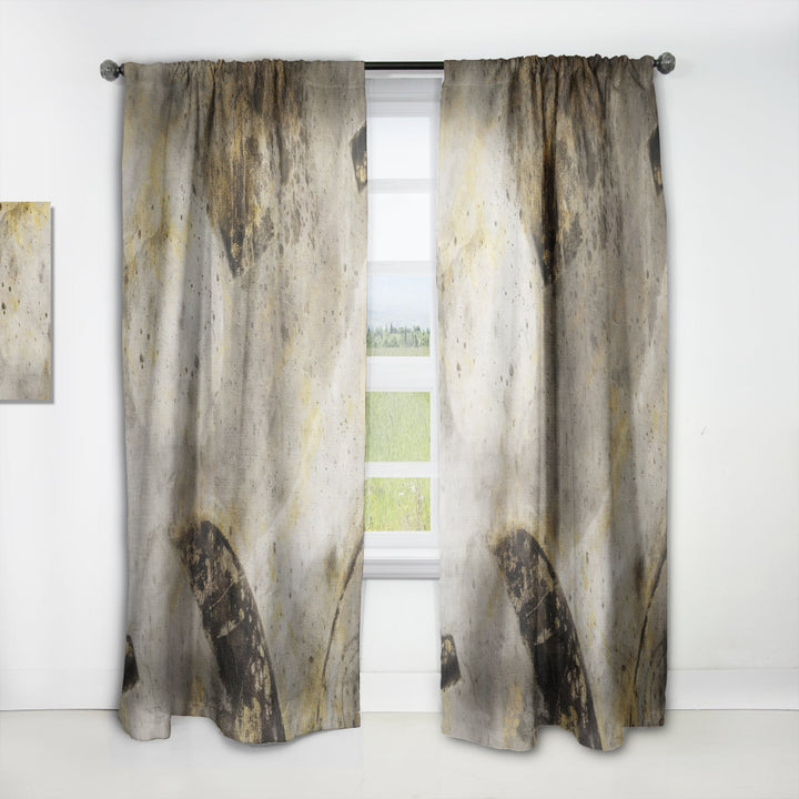Glam Gold Desert Neutral I - Modern Curtain - 1 Panel