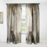 Glam Gold Desert Neutral I' Modern Curtain 1 Panel