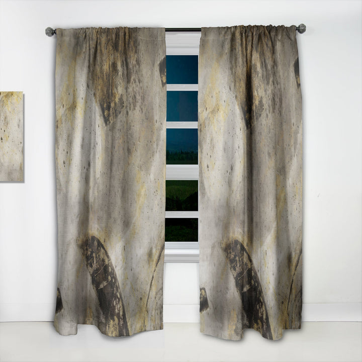 Glam Gold Desert Neutral I - Modern Curtain - 1 Panel