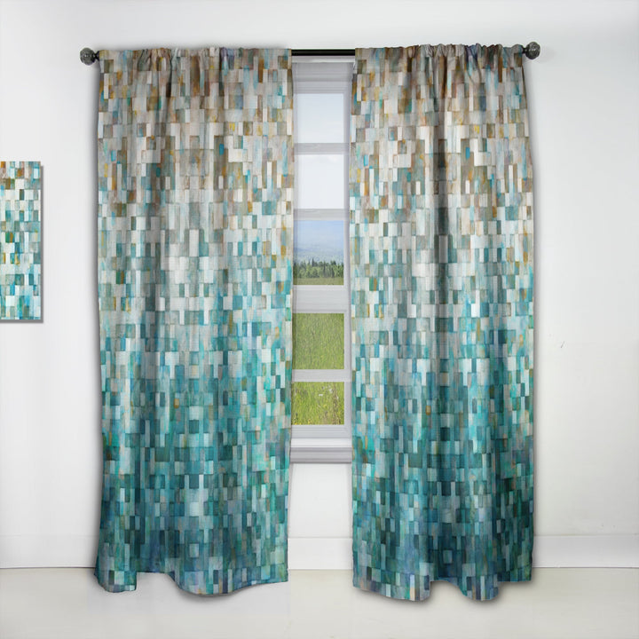Blocked Abstract II - Modern Curtain - 1 Panel