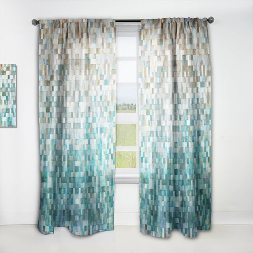 Blocked Abstract II - Modern Curtain - 1 Panel