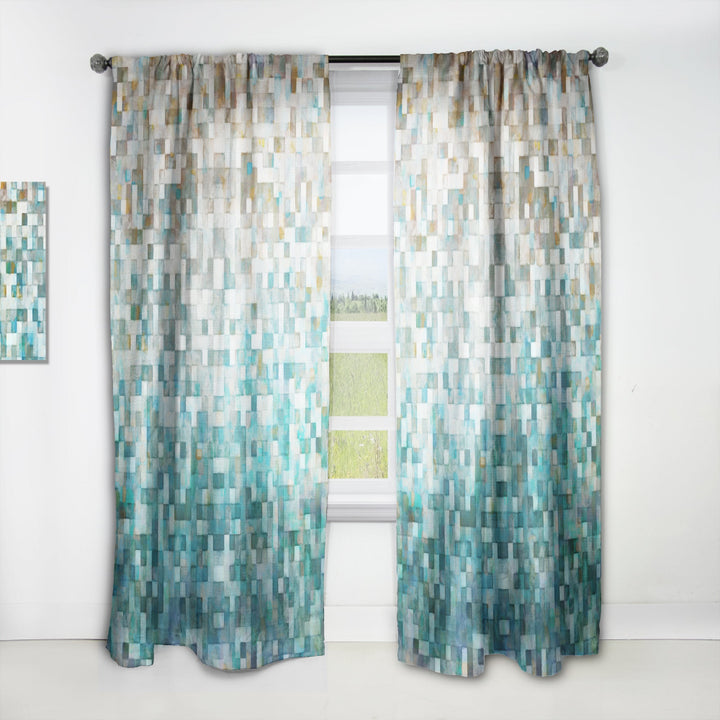 Blocked Abstract II - Modern Curtain - 1 Panel