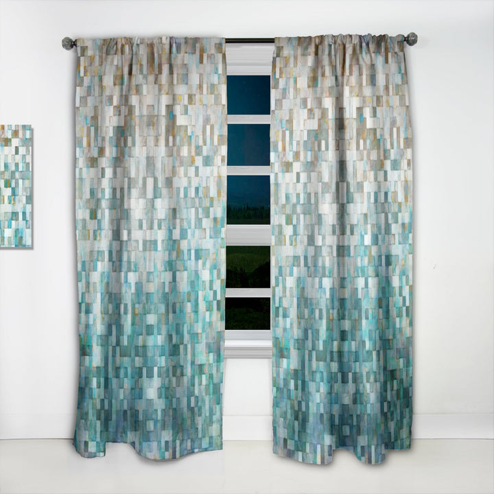Blocked Abstract II - Modern Curtain - 1 Panel