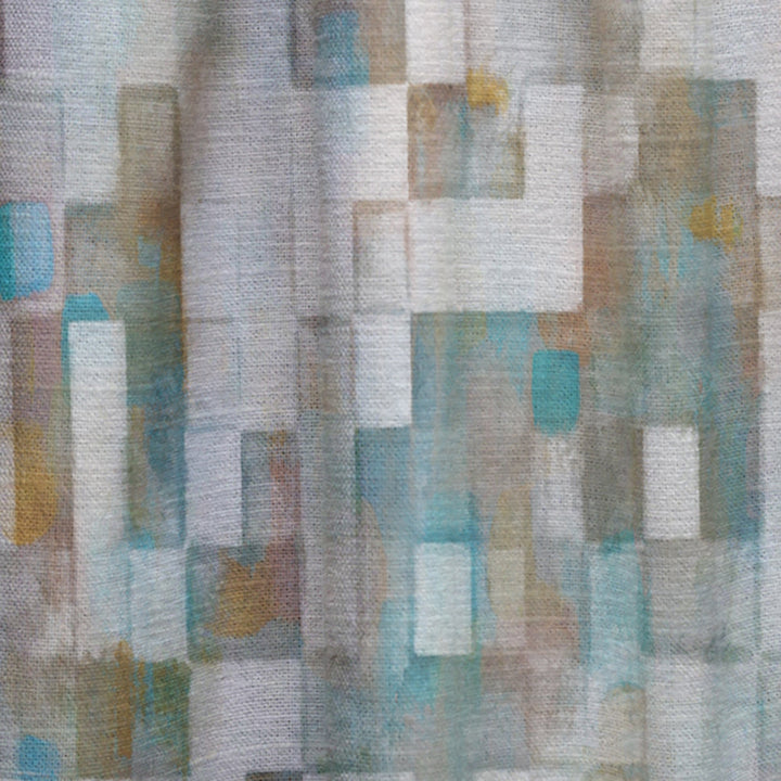 Blocked Abstract II - Modern Curtain - 1 Panel
