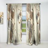 Gold Glam Squares V - Glam Curtain - 1 Panel