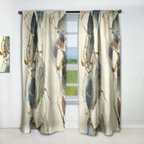 Gold Glam Squares VI' Glam Curtain 1 Panel