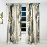 Gold Glam Squares VI' Glam Curtain 1 Panel