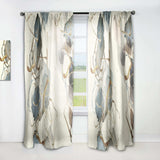 Gold Glam Squares VI' Glam Curtain 1 Panel