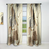 Gold Glam Squares VIII - Glam Curtain - 1 Panel