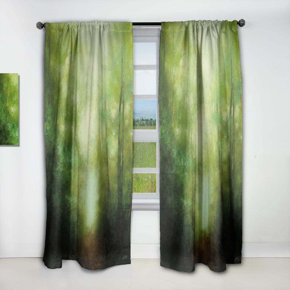Into the Clearing Forest - Traditional Curtain - 1 Panel