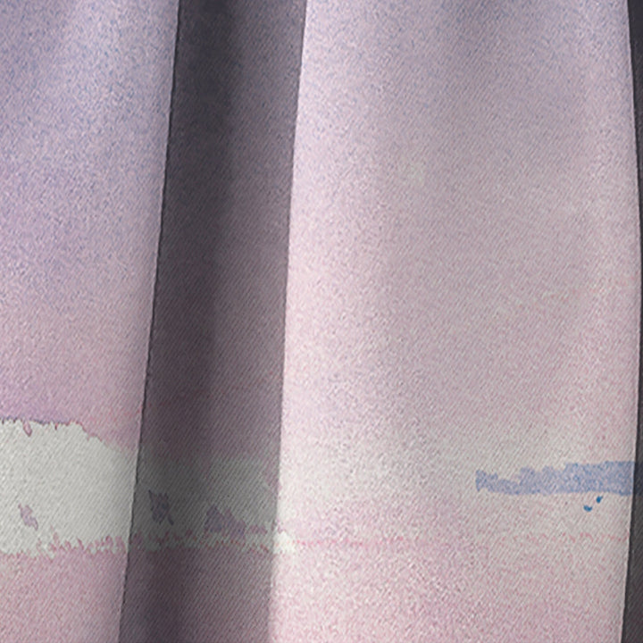 Influence of Line and Color Gold Bright - Shabby Chic Curtain - 1 Panel
