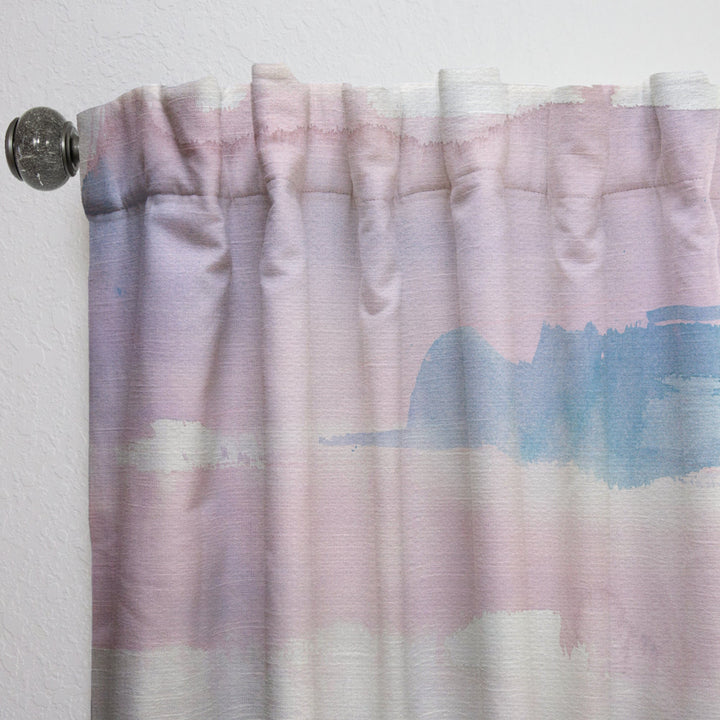 Influence of Line and Color Gold Bright - Shabby Chic Curtain - 1 Panel