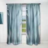 Blue Modern Water I - Modern Curtain - 1 Panel