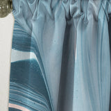 Blue Modern Water I - Modern Curtain - 1 Panel