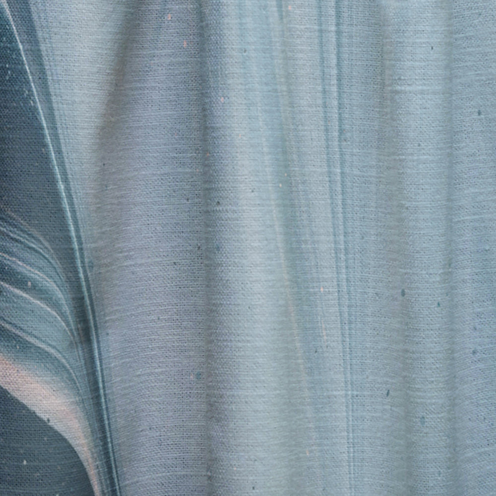 Blue Modern Water I - Modern Curtain - 1 Panel