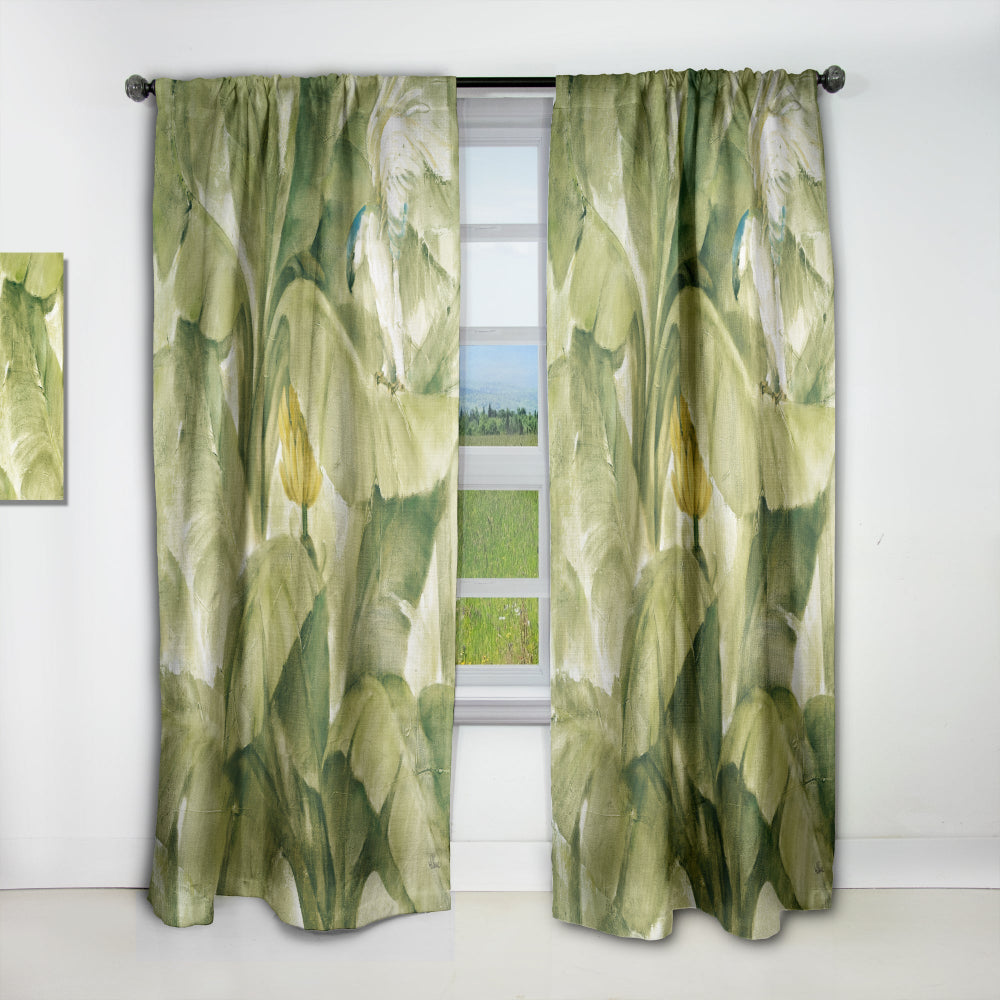 Tropical Canopy II Green - Traditional Curtain - 1 Panel
