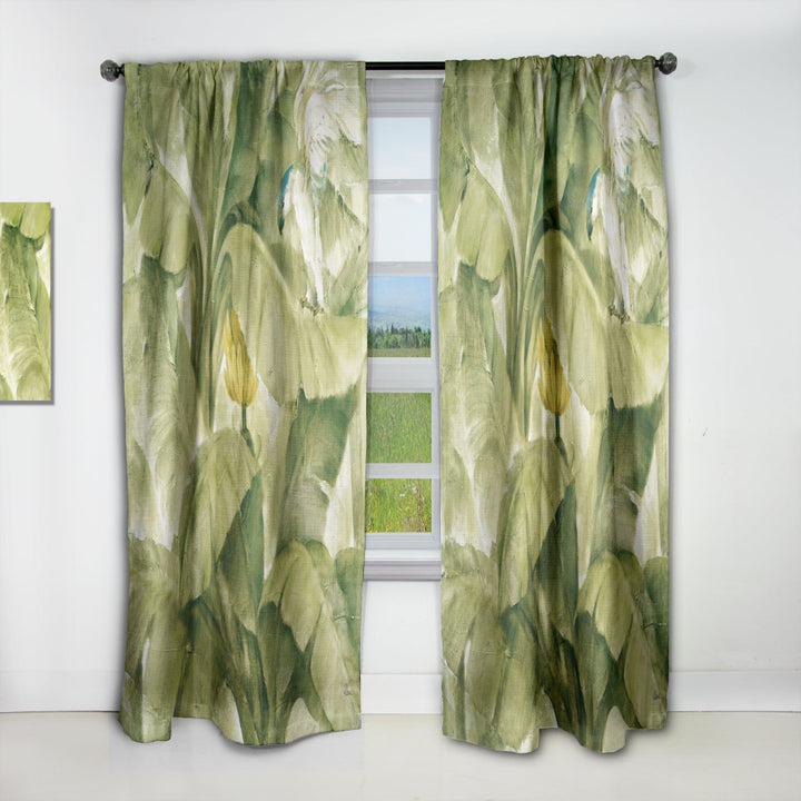 Tropical Canopy II Green - Traditional Curtain - 1 Panel
