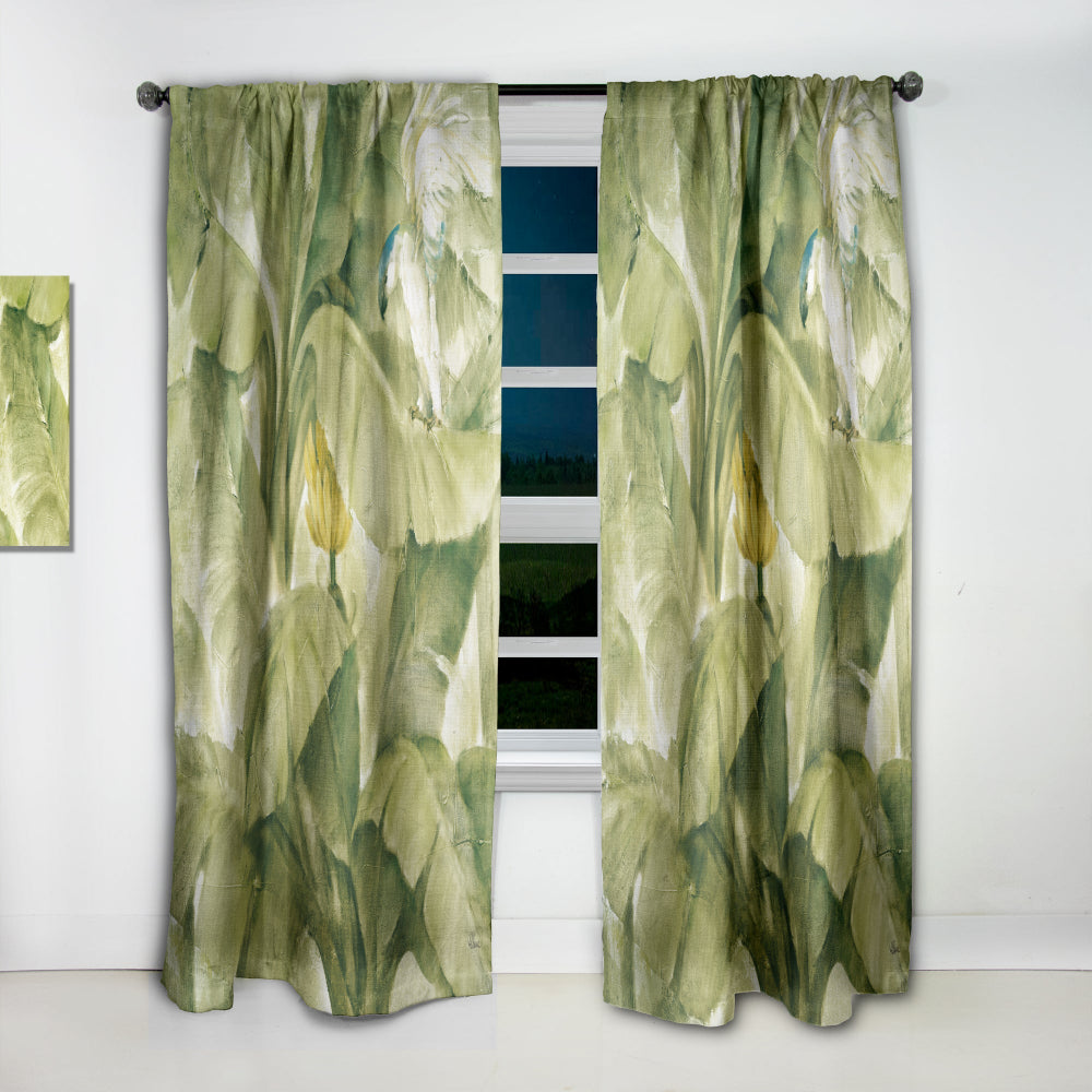 Tropical Canopy II Green - Traditional Curtain - 1 Panel