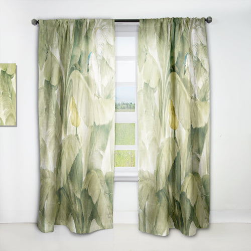 Tropical Canopy II Green - Traditional Curtain - 1 Panel