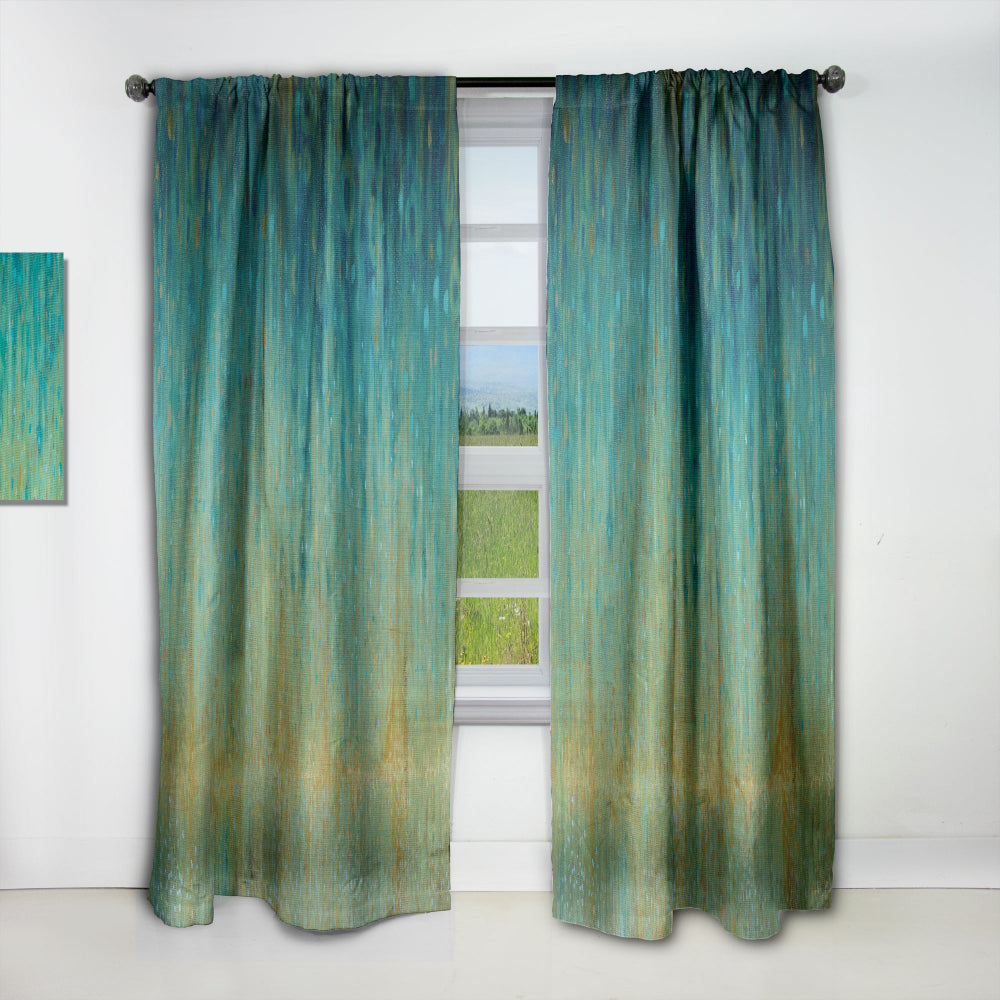 Rain Abstract Panel - Modern &amp; Contemporary Curtain - 1 Panel