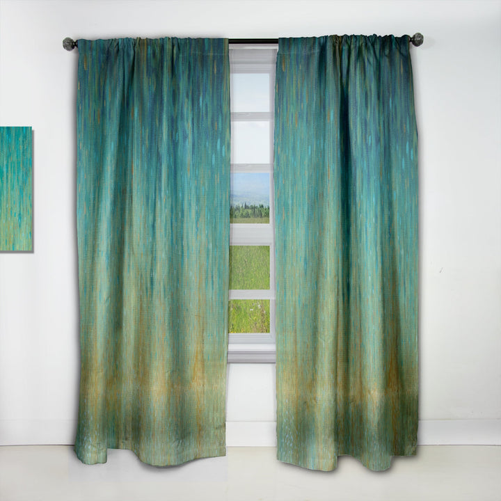 Rain Abstract Panel - Modern &amp; Contemporary Curtain - 1 Panel