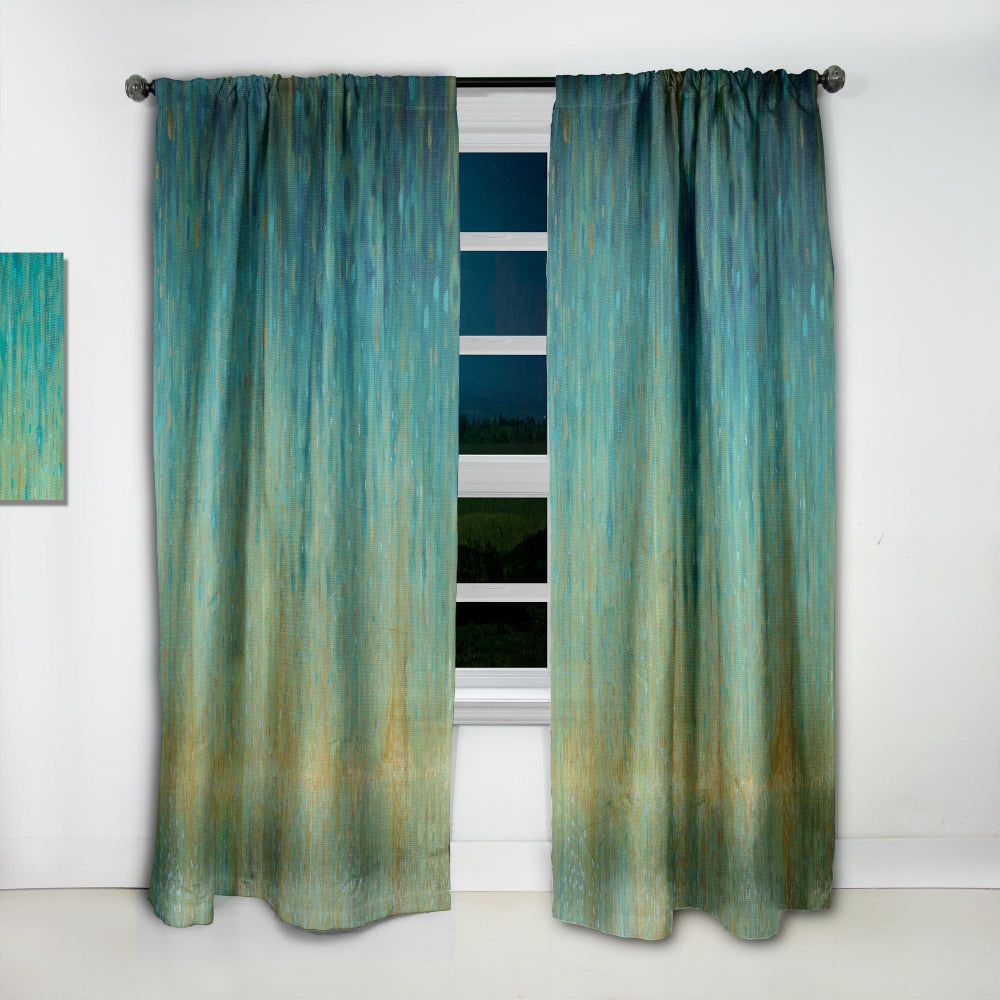 Rain Abstract Panel - Modern &amp; Contemporary Curtain - 1 Panel