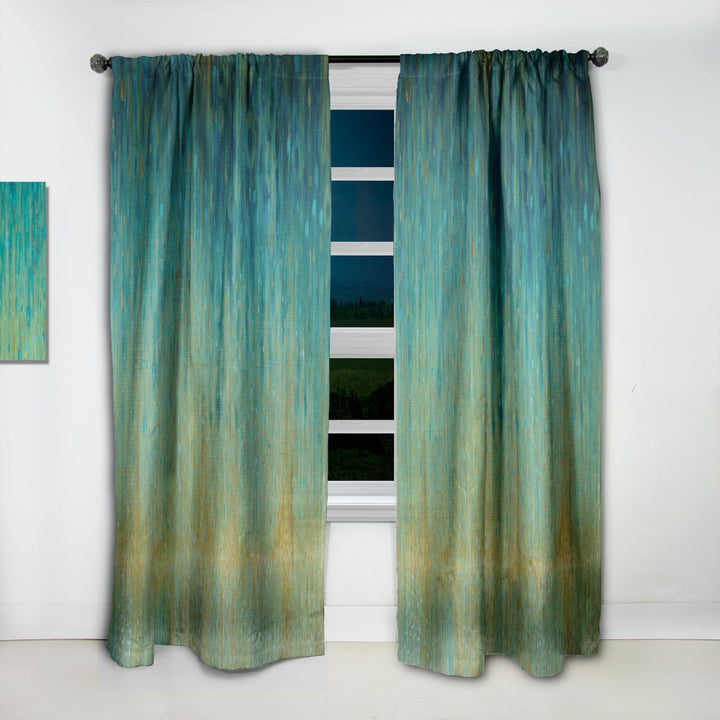 Rain Abstract Panel - Modern &amp; Contemporary Curtain - 1 Panel