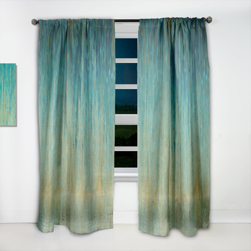 Rain Abstract Panel - Modern &amp; Contemporary Curtain - 1 Panel
