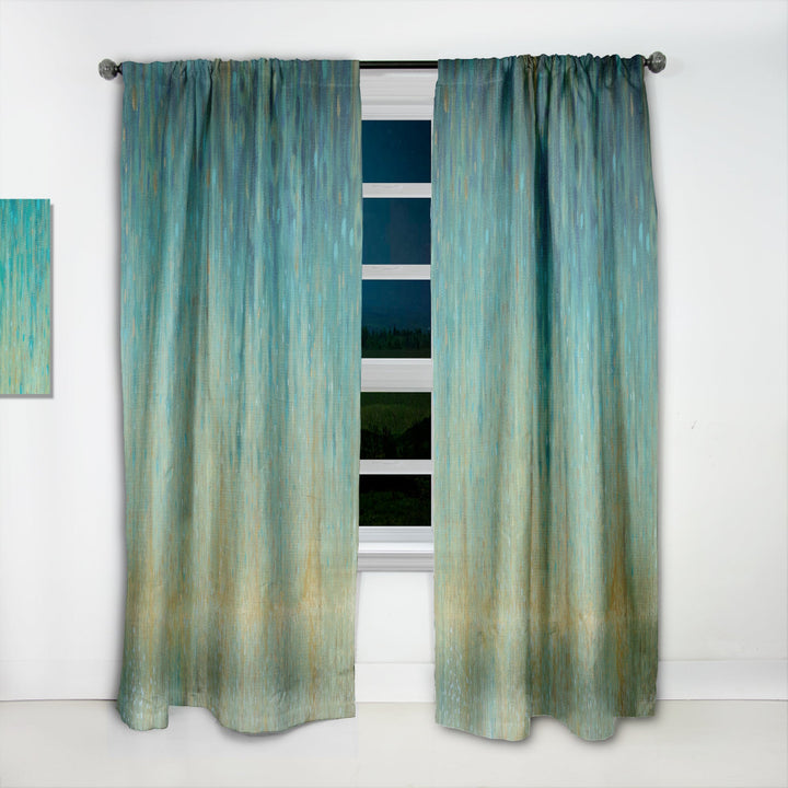 Rain Abstract Panel - Modern &amp; Contemporary Curtain - 1 Panel
