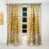 Glam Yellow Explosion Blocks - Modern Curtain - 1 Panel