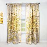Glam Yellow Explosion Blocks - Modern Curtain - 1 Panel