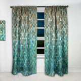 Blocked Abstract' Nautical & Coastal Curtain 1 Panel