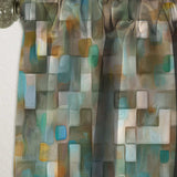Blocked Abstract' Nautical & Coastal Curtain 1 Panel
