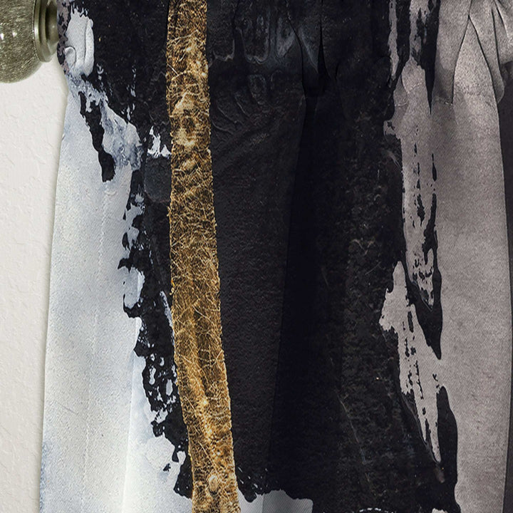 Glam Painted Arcs II - Modern Curtain - 1 Panel