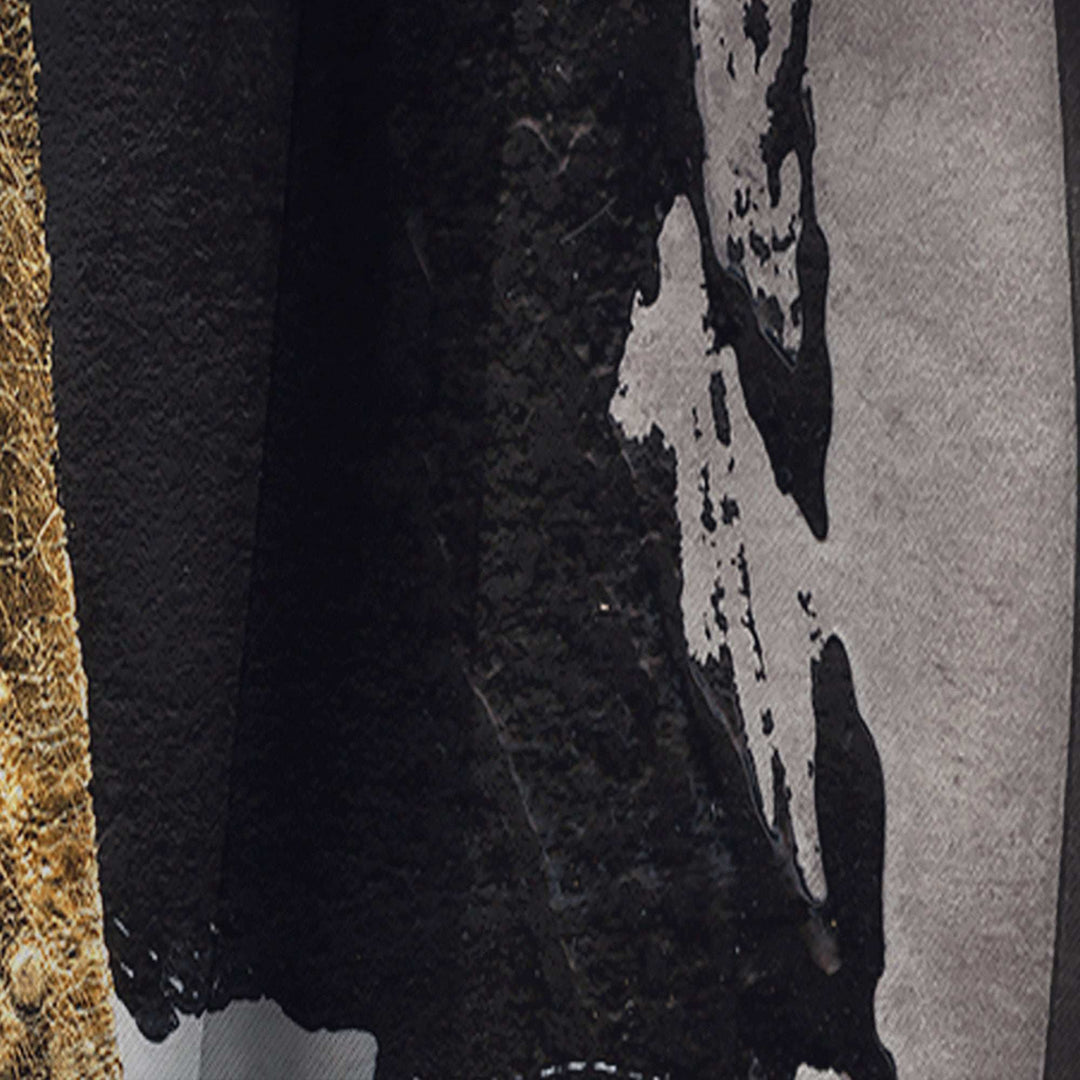 Glam Painted Arcs II - Modern Curtain - 1 Panel