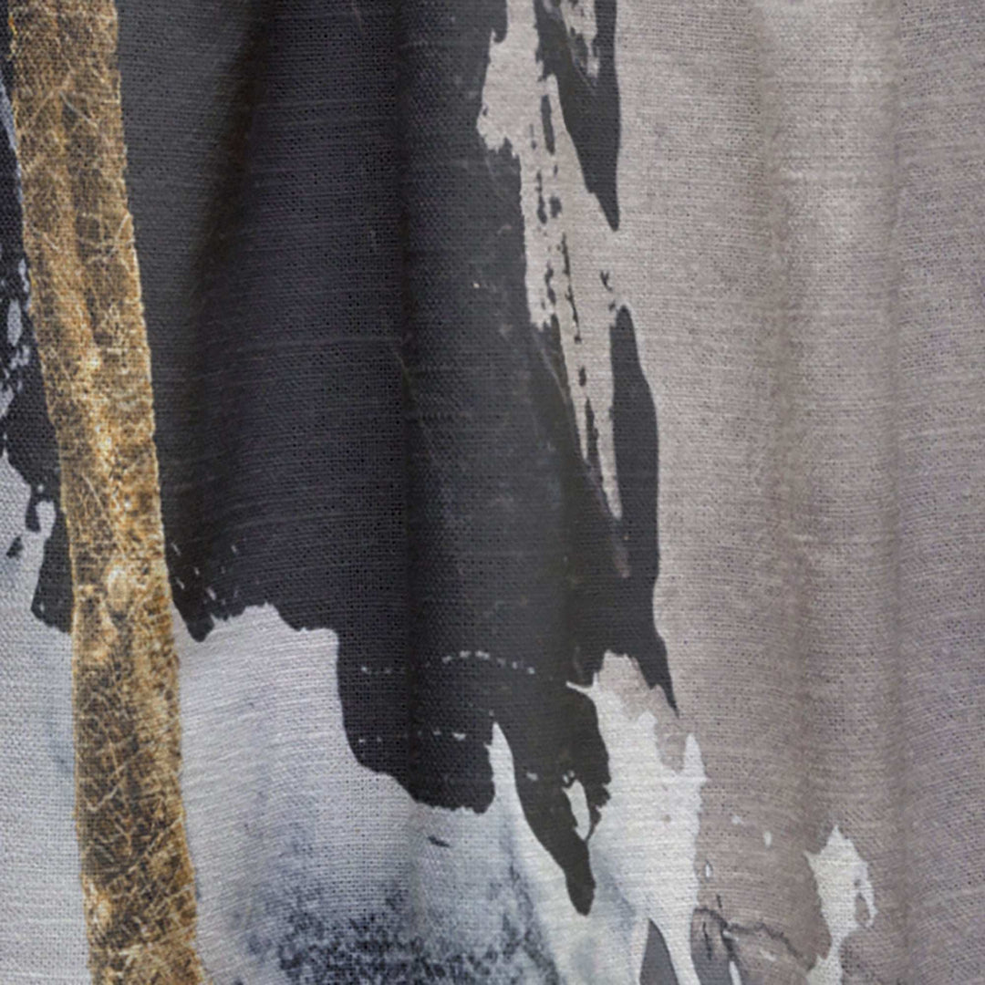 Glam Painted Arcs II - Modern Curtain - 1 Panel