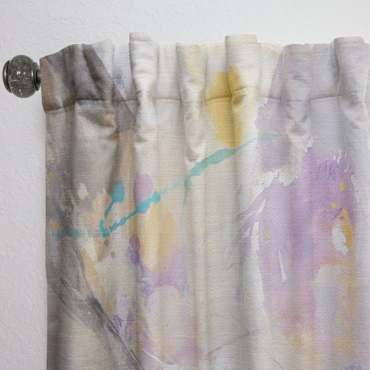 Spring Minimalist Confetti I - Modern &amp; Contemporary Curtain - 1 Panel