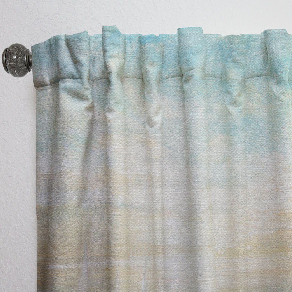Sunrise Boat I - Nautical &amp; Coastal Curtain - 1 Panel