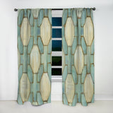 Geometric Title Element - Modern & Contemporary Curtain - 1 Panel