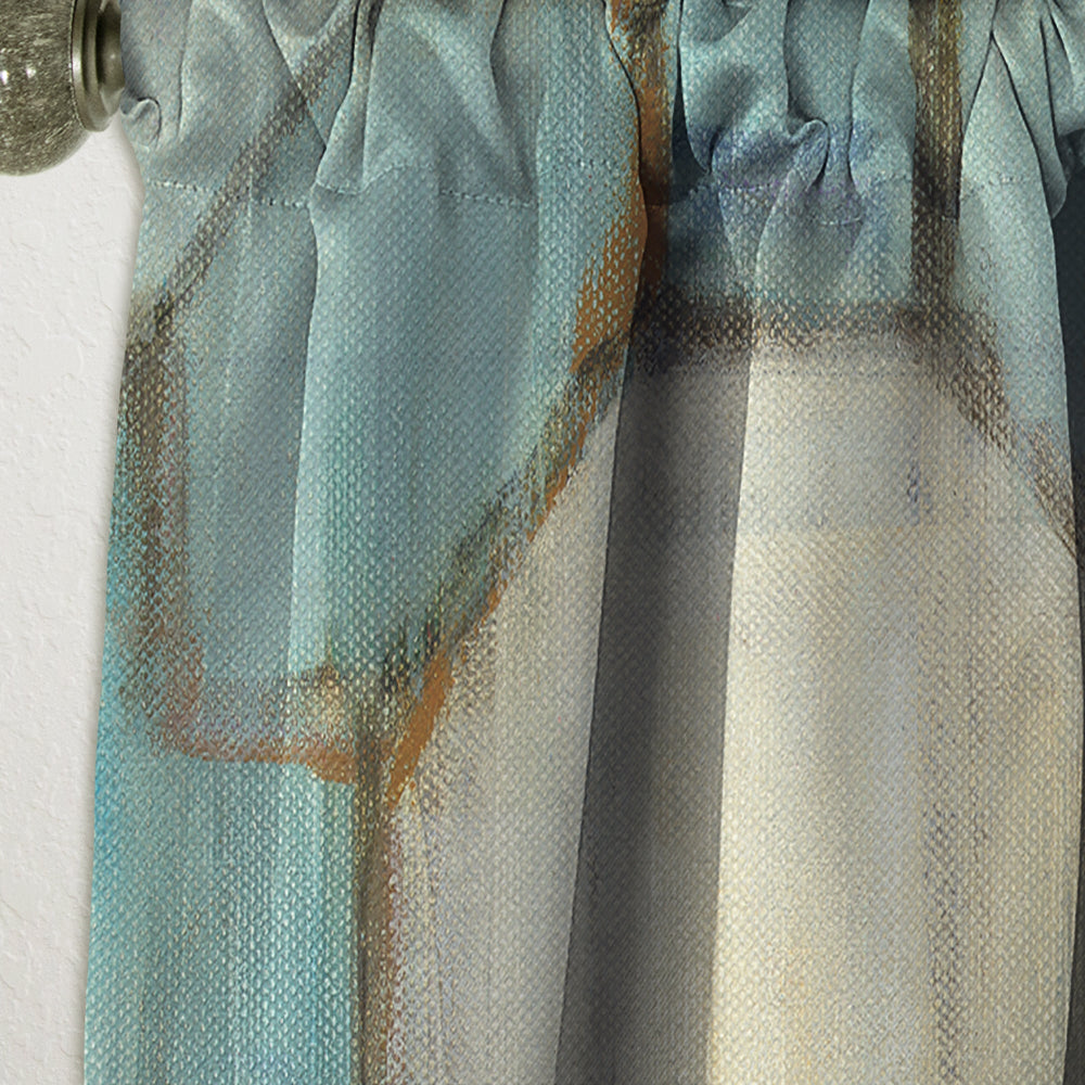 Geometric Title Element - Modern &amp; Contemporary Curtain - 1 Panel