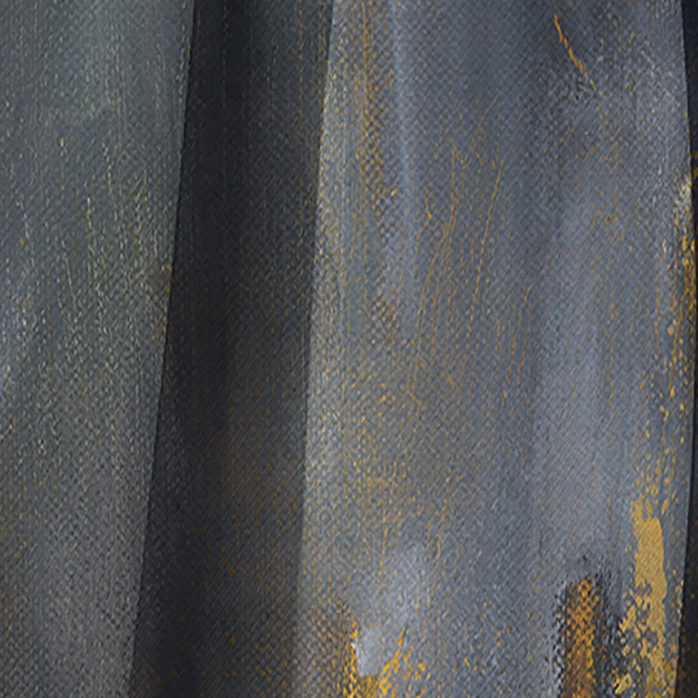 Black and Gold Glam Abstract - Modern &amp; Contemporary Curtain - 1 Panel